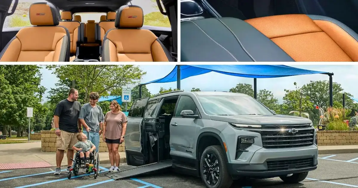 The 2026 Chevrolet Traverse comes with new Oregon seat color and BraunAbility Traverse for addition of a glide door opening