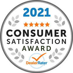 2021 Dealer Rater Consumer satisfaction award