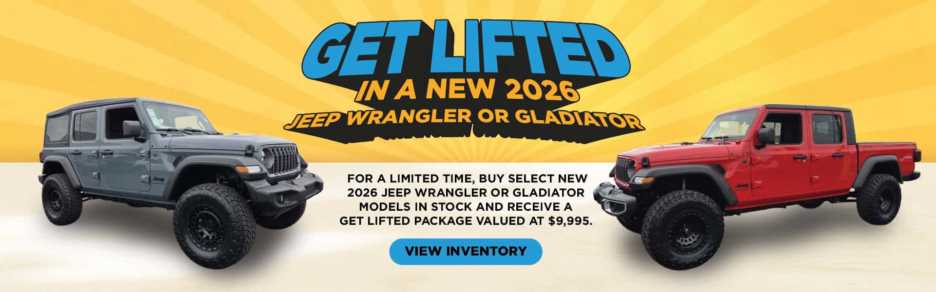 Get Lifted In a New 2026 Jeep Wrangler or Gladiator Promotion at Ferman New Port Richey