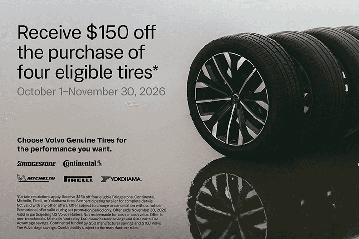 Receive $150 off the purchase of four eligible tires