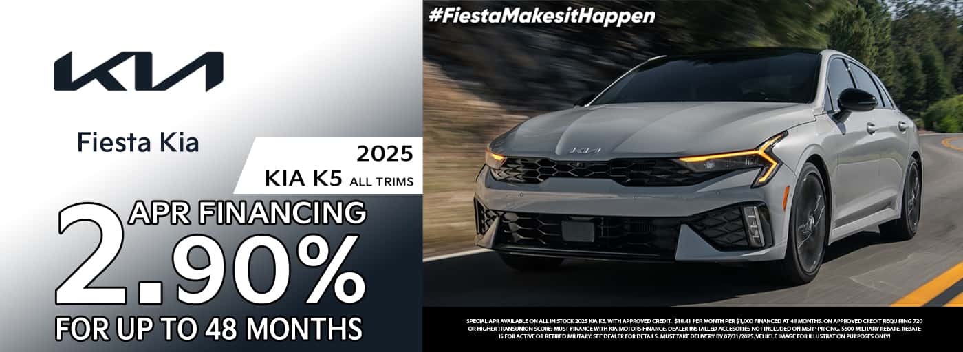 Fiesta Kia July 2025 K5 Special