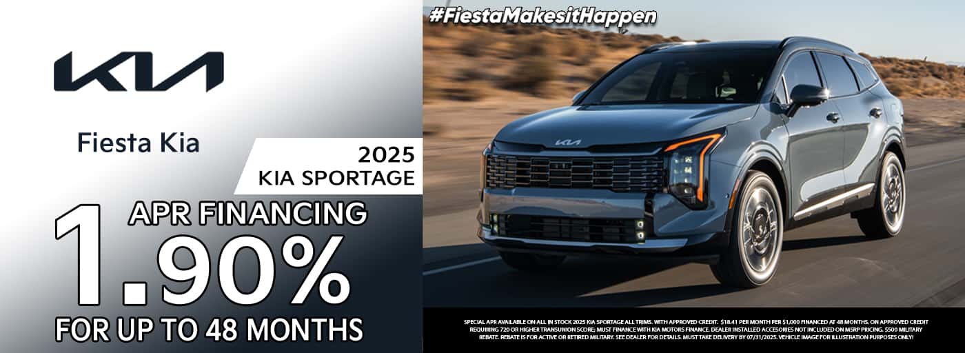 Fiesta Kia July 2025 Sportage Special