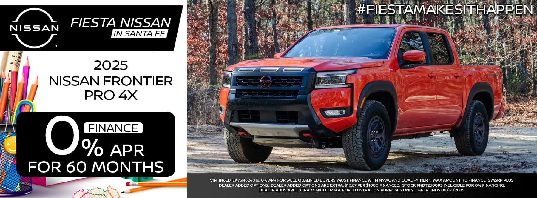Fiesta Nissan August 2025 Frontier Special