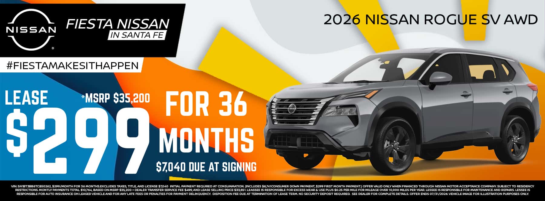Fiesta Nissan July 2026 Rogue Special
