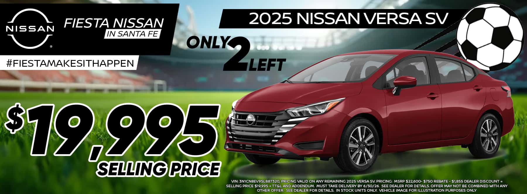 Fiesta Nissan June 2026 Versa Special