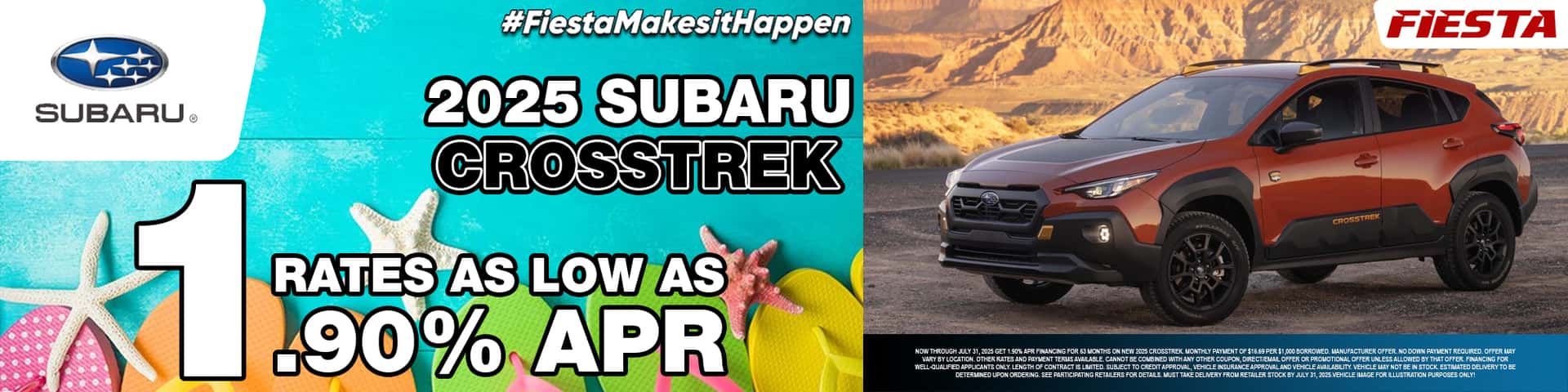 Fiesta Subaru July 2025 Crosstrek Specials