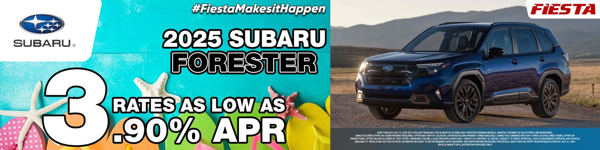 Fiesta Subaru July 2025 Forester Specials