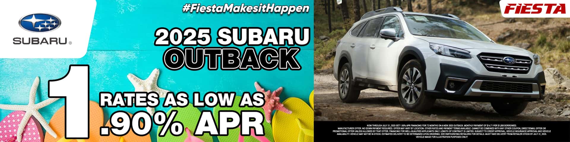Fiesta Subaru July 2025 Outback Specials