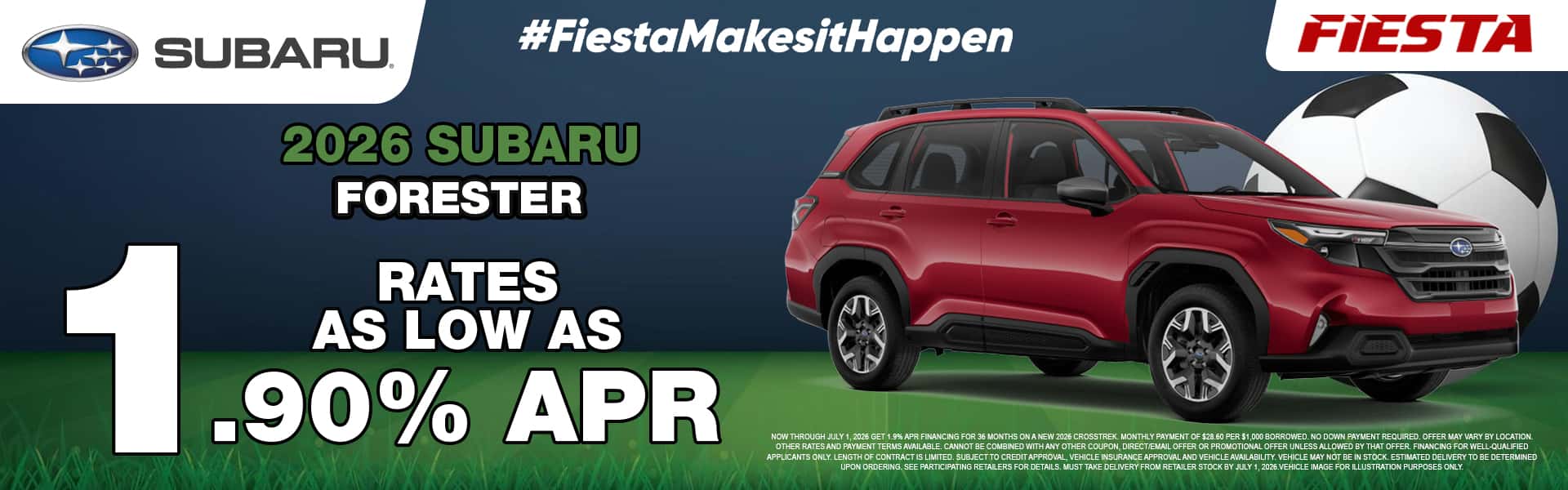 Fiesta Subaru June 2026 Forester Special
