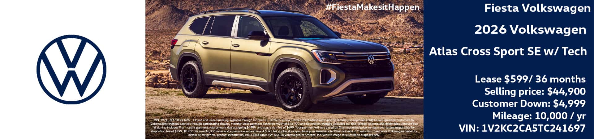 Fiesta VW October 2026 Atlas Special