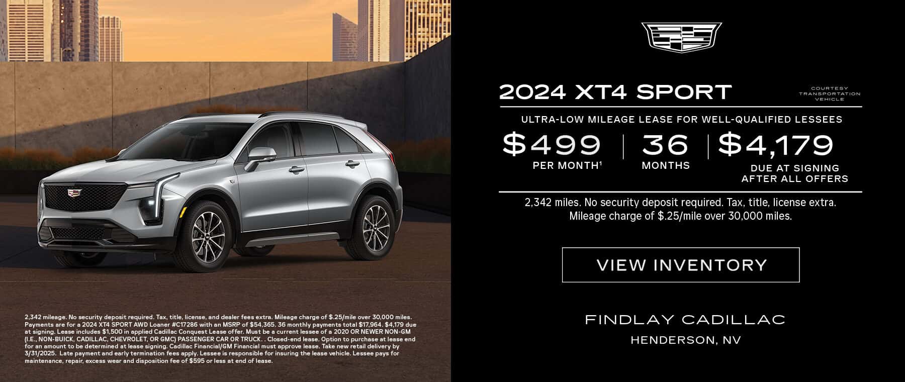 $499 2024 XT4 Sport