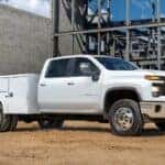 2205 Chevy Silverado 3500 Chassis Cab on a worksite