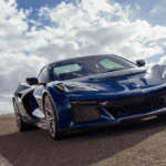 Chevrolet Corvette ZR1 driving on a racetrack
