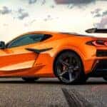 Chevrolet Corvette Z07 parked on a racetrack