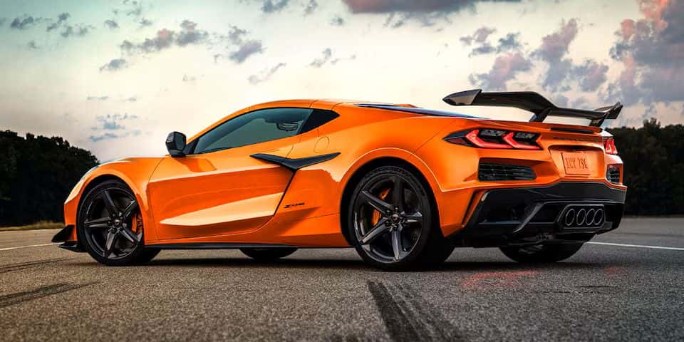 Chevrolet Corvette Z07 parked on a racetrack