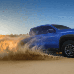2026 Chevrolet Colorado driving in the desert