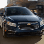 2015 Chevy Cruze driving in the city
