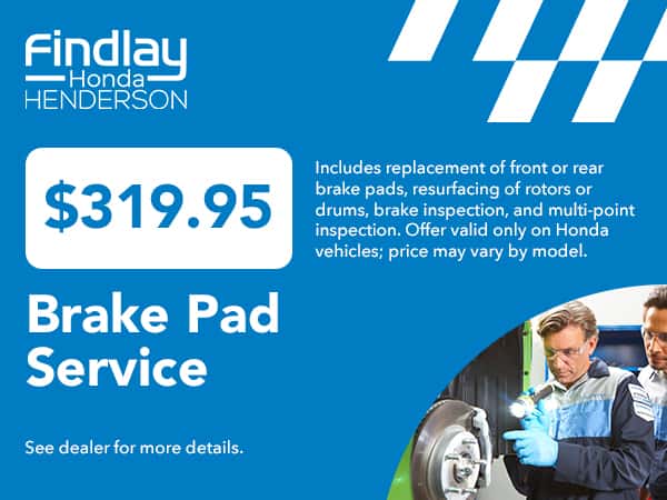 $319.95 Brake Pad Service Special