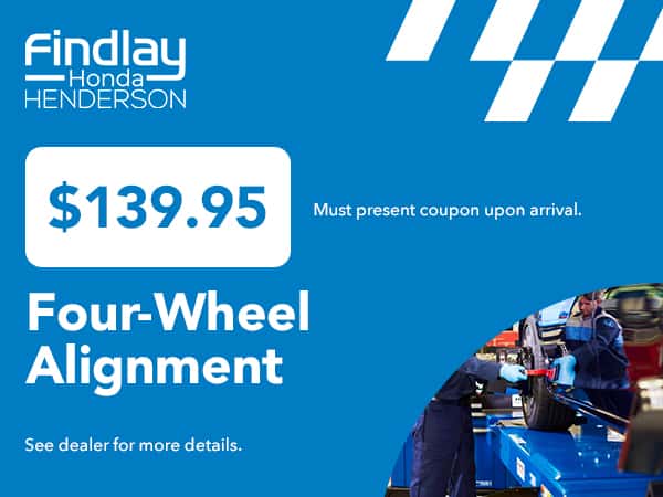 $139.95 Four-Wheel Alignment Special
