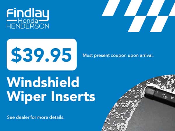 $39.95 Windshield Wiper Inserts Special