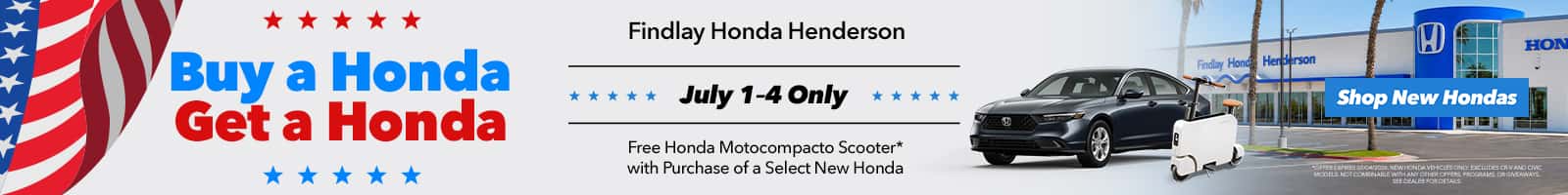 Buy a honda get a honda