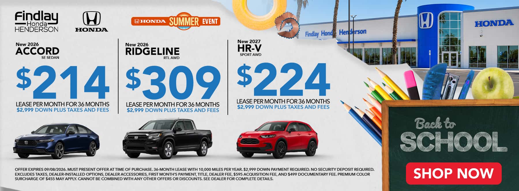 Findlay August Offers