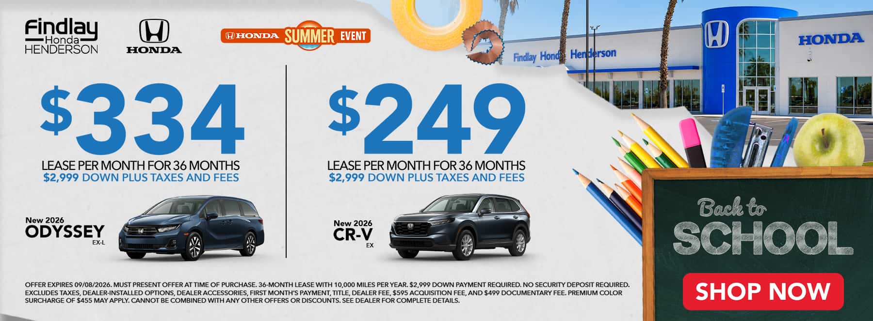 Honda August Offers