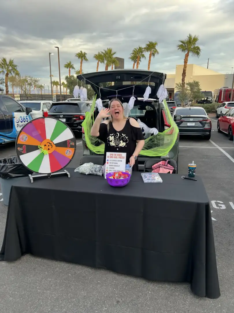 Families gathered at the Findlay Honda Henderson lot for Trunk-or-Treat