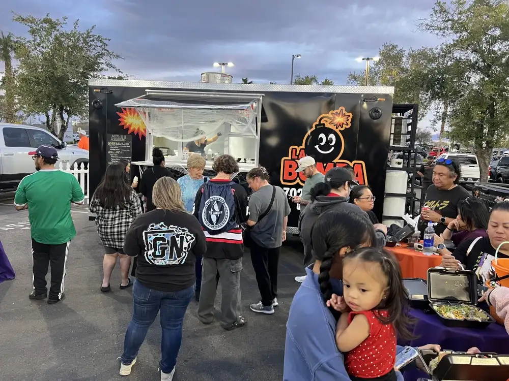 Trunk-or-Treat trunks lined up at Findlay Honda Henderson
