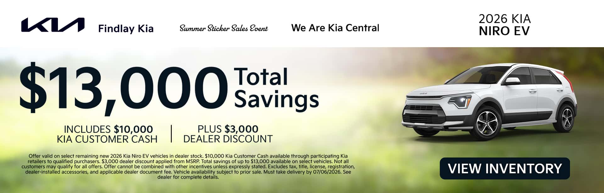 2026 June Niro Offer