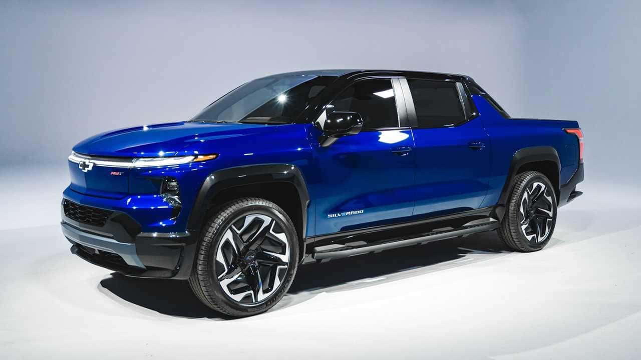 Blue 2023 Chevrolet Silverado EV