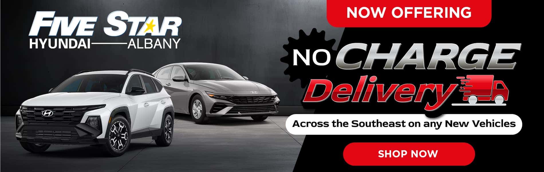 No Charge Delivery Across The Southeast - Desktop Slide Final Image