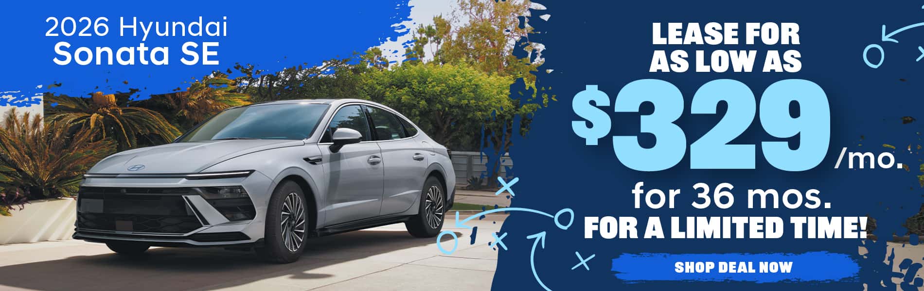 2026 Hyundai Sonata SE - September Lease Offer Desktop Slide