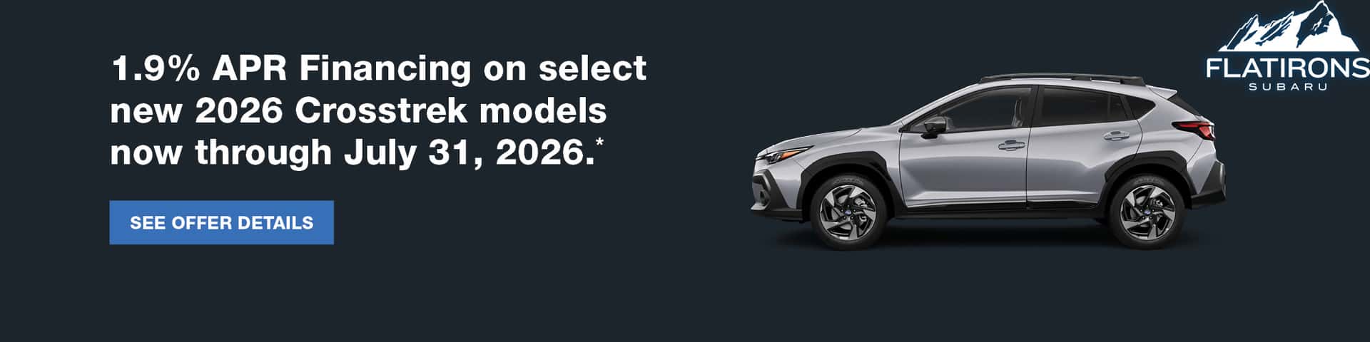 1.9% APR Crosstrek Special