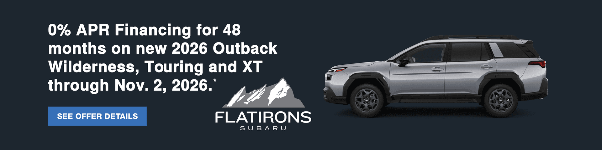Oct 2026 Outback APR