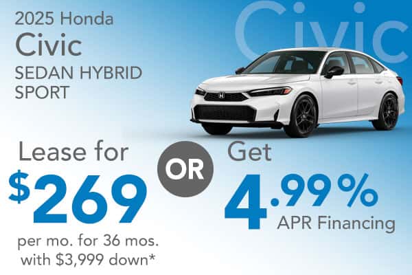 2025 Honda Civic Sedan Hybrid Sport