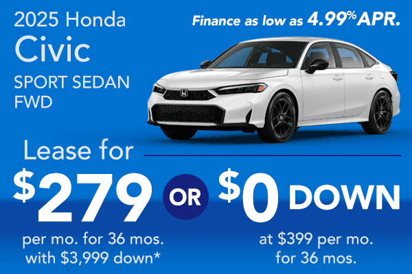 2025 Honda Civic Sport Sedan FWD