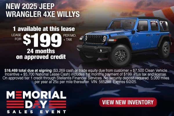 New 2025 Jeep Wrangler 4xe Willys