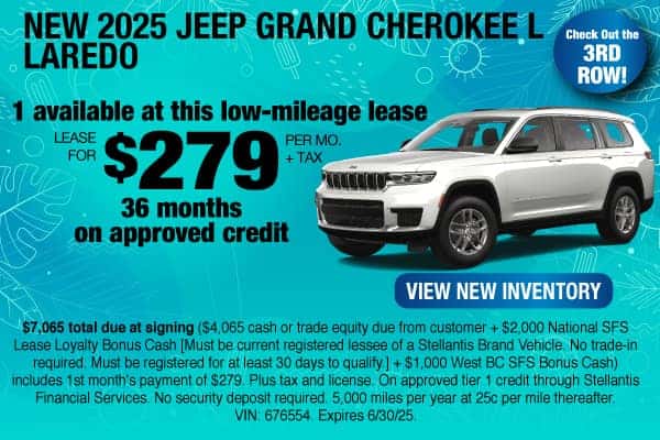 New 2025 Jeep Grand Cherokee L Laredo