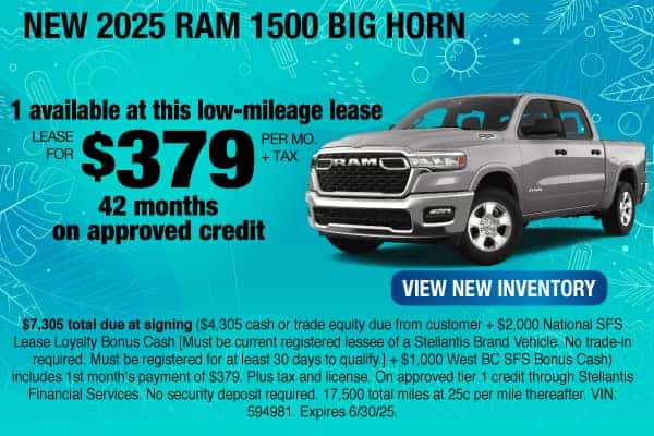 New 2025 RAM 1500 Big Horn