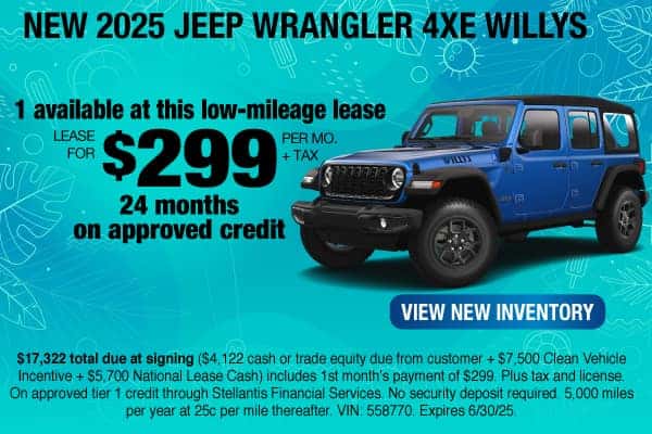 New 2025 Jeep Wrangler 4xe Willys