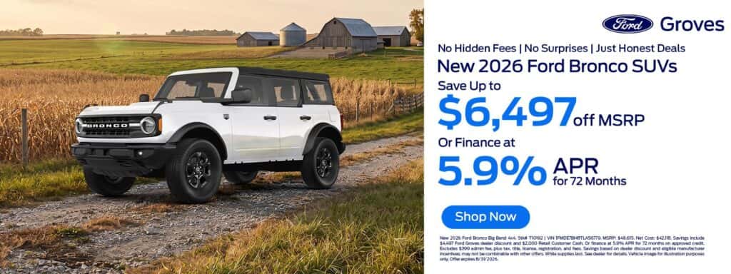 2026 ford bronco suvs
