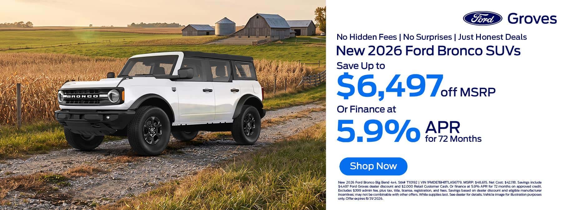 2026 ford bronco suvs