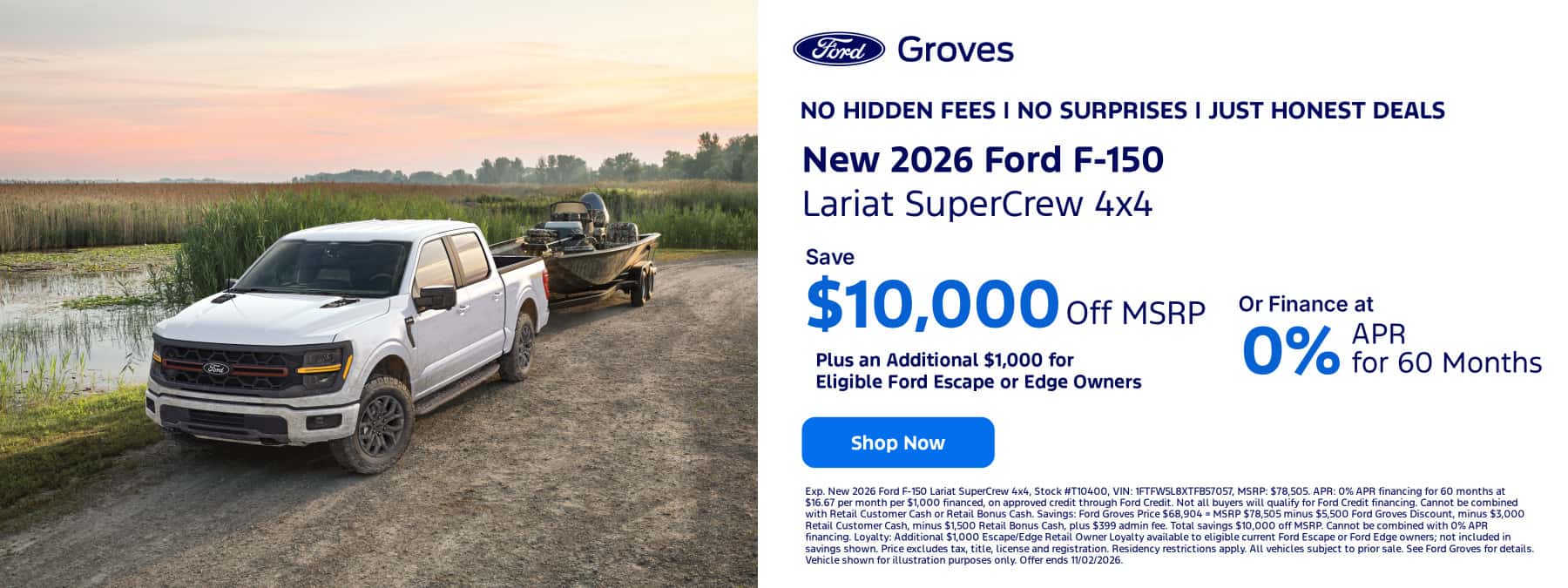 New 2026 Ford F-150 Lariat SuperCrew 4x4