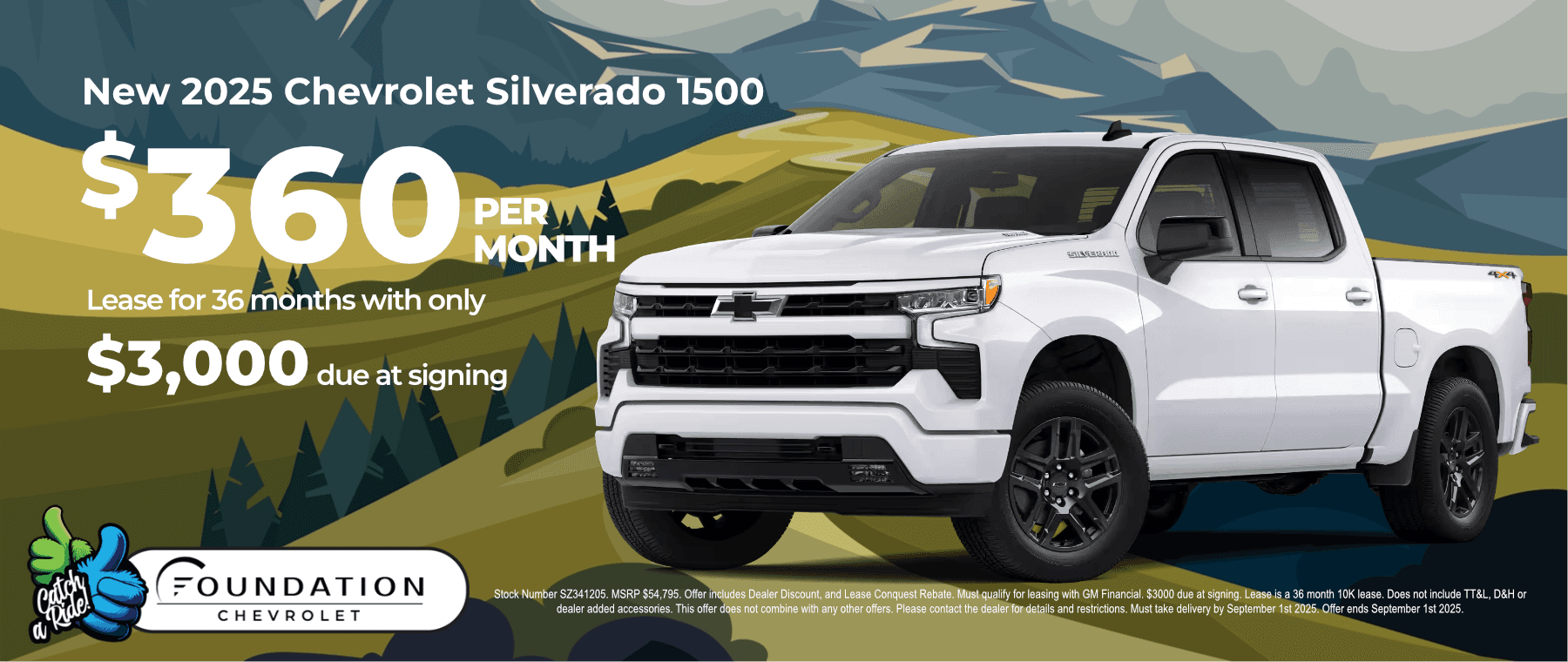 Aug Silverado Lease Special