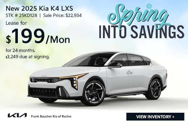 Lease a new 2025 Kia K4 LXS in Racine, WI