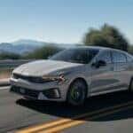 Front exterior view of the 2026 Kia K5 for sale in Racine, WI