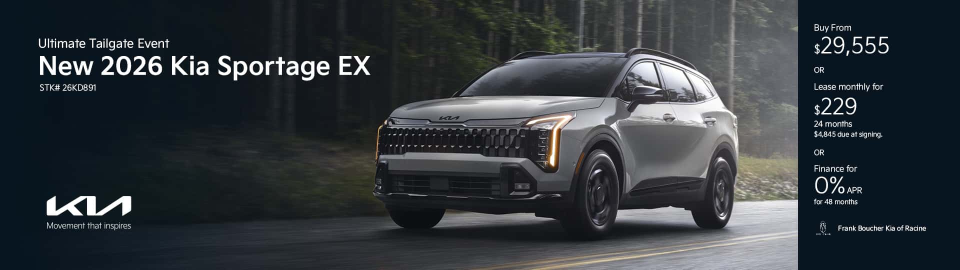 New 2026 Kia Sportage EX