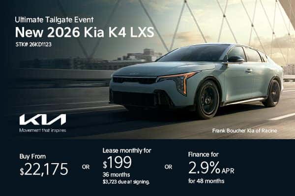 Save on a New 2026 Kia K4 LXS!