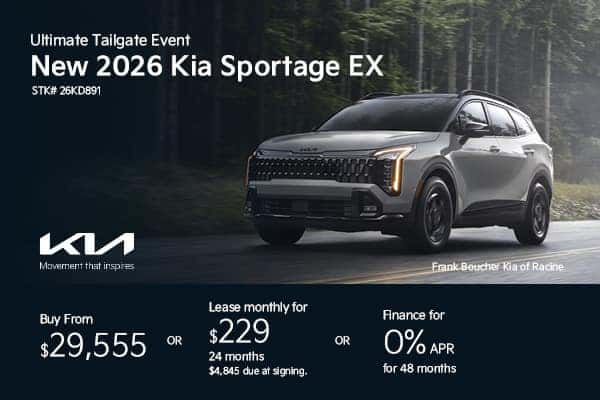 Save on a New 2026 Kia Sportage EX!